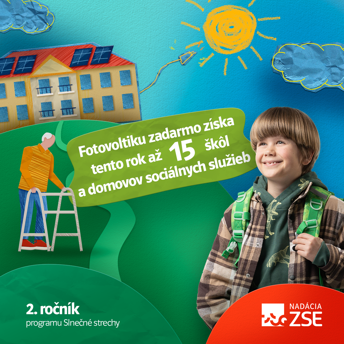 Slnečné strechy získa 15 škôl a zariadení